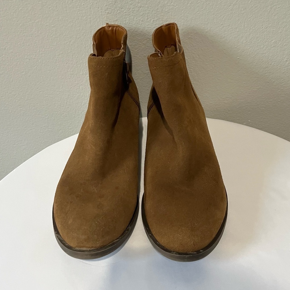 KENSIE- Brown Suede Ankle Boots Gazelle Size 8 - Picture 6 of 7